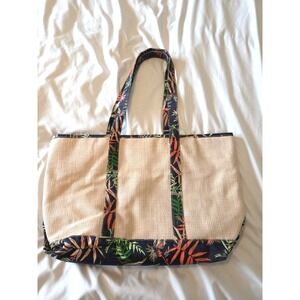 The‎ Webster Miami For Target Large Tote Bag  Floral  Attached Pouch  Carry all